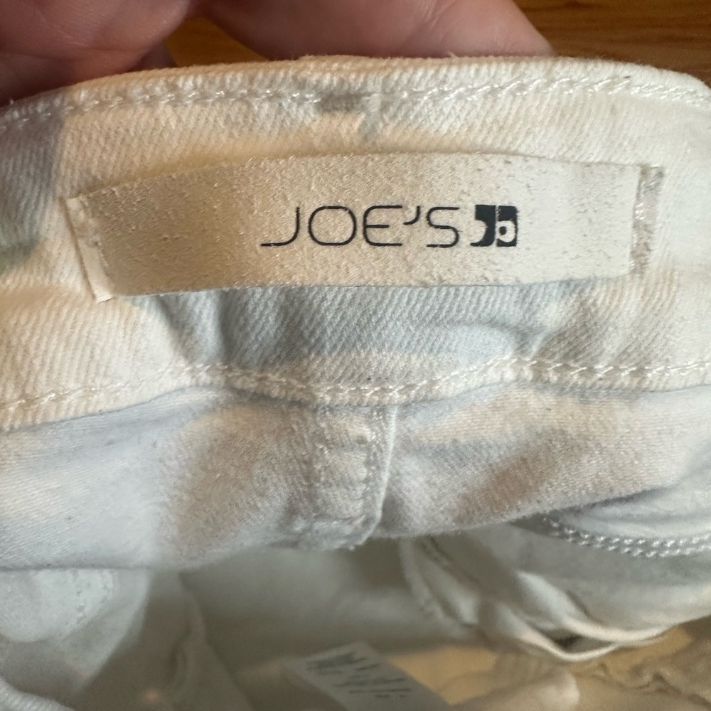 Joe’s Jeans Women White Denim High Rise Skinny Ankle Sz 28 Raw Hem - Picture 3 of 8